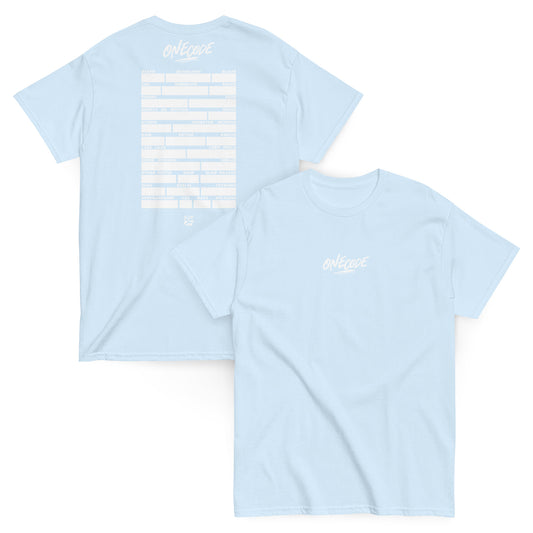OneCODE: 25 blue tee